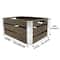 ArtSkills® 13" Rustic Wooden Crate with Metal Edges, 2ct.